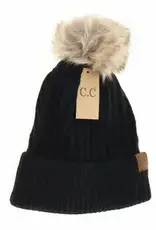 CC Honeycomb Pattern Toque/Pom