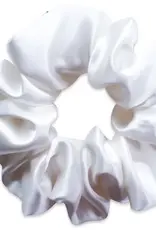 Antler & Acre Scrunchie-Silk, White