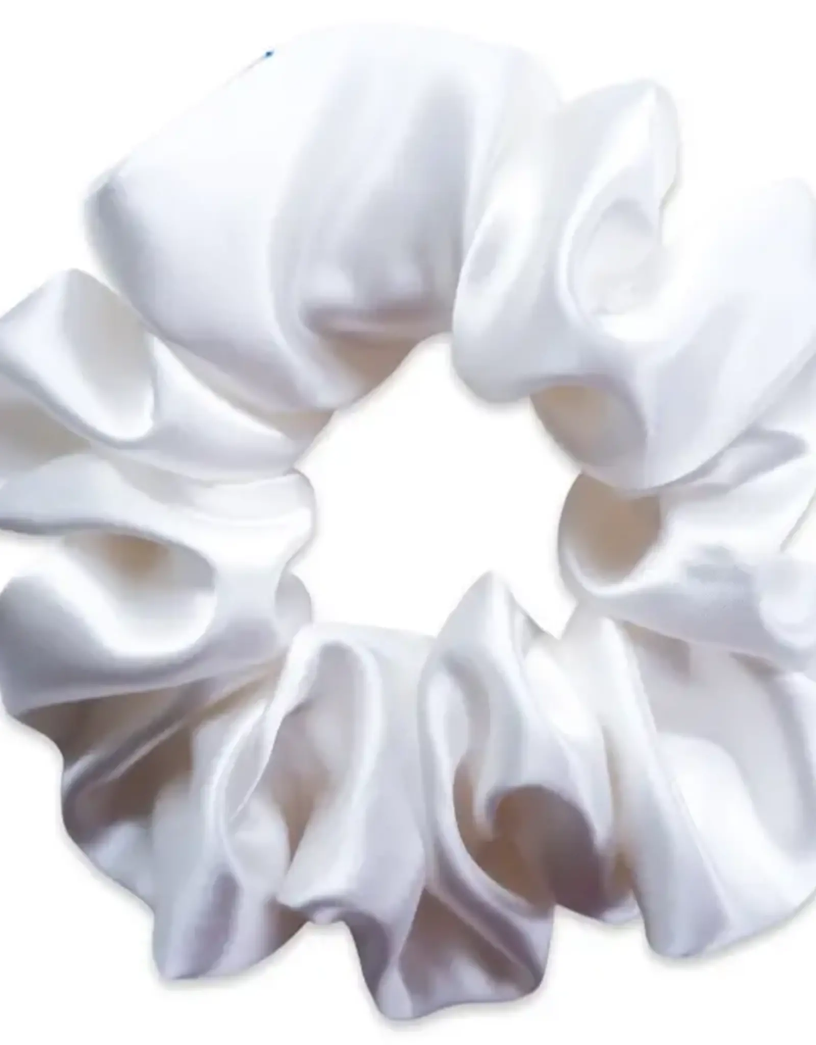 Antler & Acre Scrunchie-Silk, White