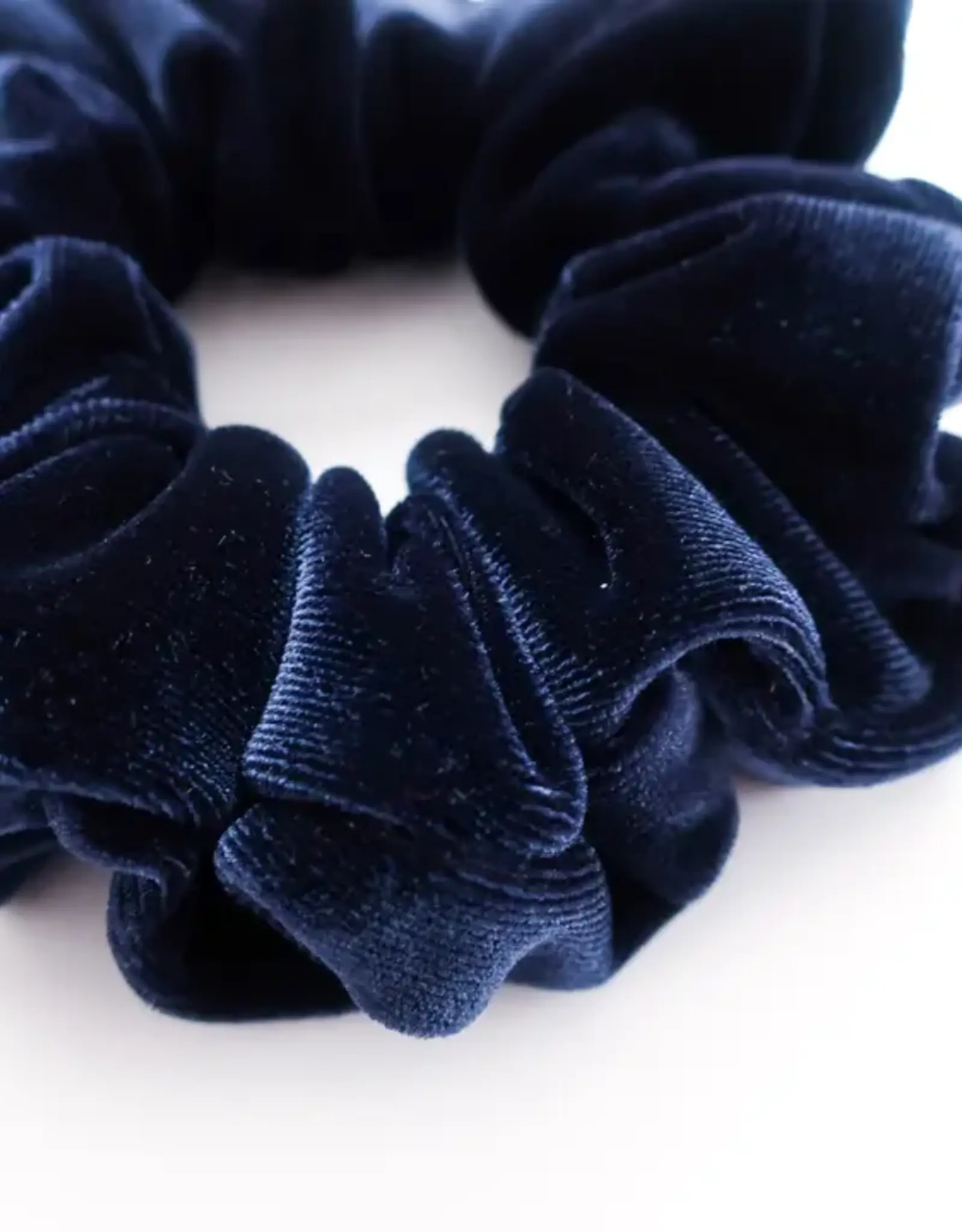 Antler & Acre Scrunchie-Dark Blue Velvet