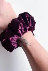 Antler & Acre Scrunchie-Dark Purple Velvet