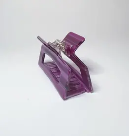 Antler & Acre Claw Clip-Midi, Violet Stripe