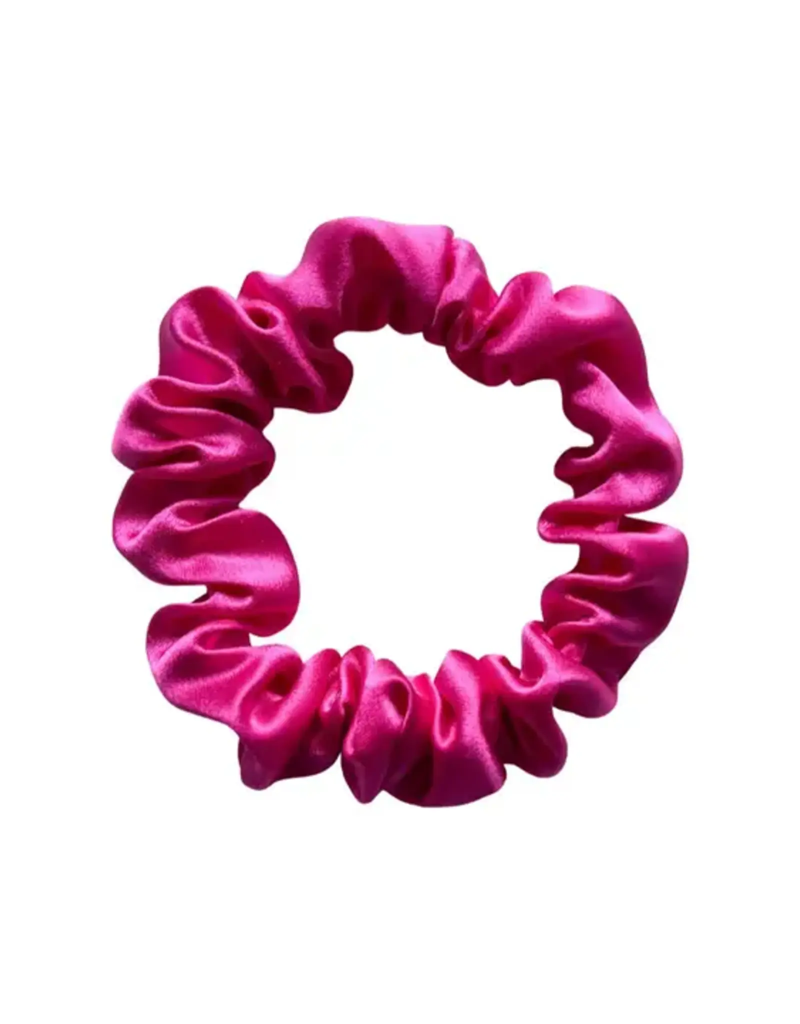 Antler & Acre Scrunchie-Mini, Silk Hot Pink