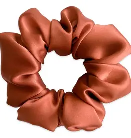 Antler & Acre Scrunchie-Silk, Burnt Orange