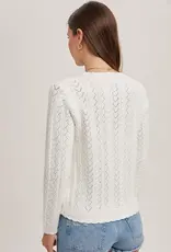 Scallop Edge Knit Sweater