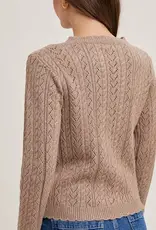 Scallop Edge Knit Sweater