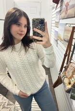 Scallop Edge Knit Sweater
