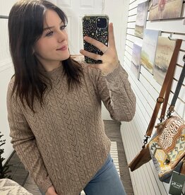 Scallop Edge Knit Sweater