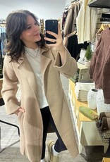 Knit Trench Coat, Latte
