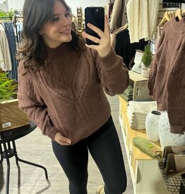 Openwork Knit Sweater