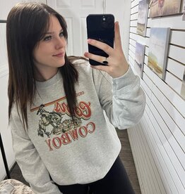Lone Rose Boutique Coors Cowboy Crewneck