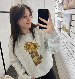 Lone Rose Boutique Coors Bottle Crewneck