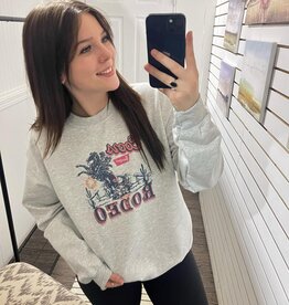 Lone Rose Boutique Coors Rodeo Pink Crewneck