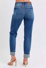 Judy Blue Mid-Rise Vintage Wash BF Jean w/Cuff