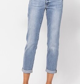 Judy Blue Mid-Rise Vintage Wash Boyfriend Jean