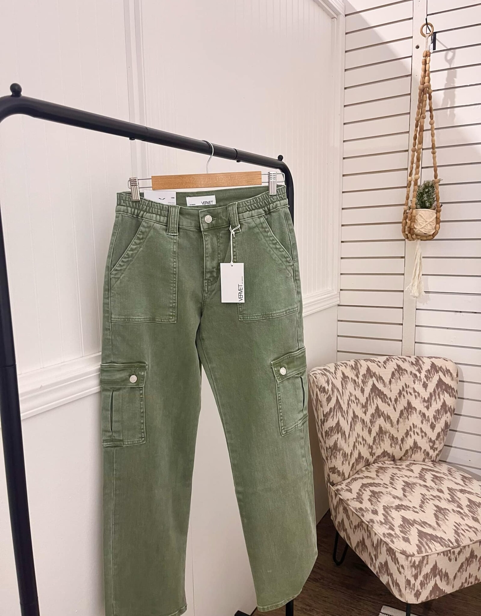 The Dixie Cargo Jeans, Army Green