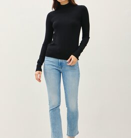 The Kelli Mock Neck Sweater, Black