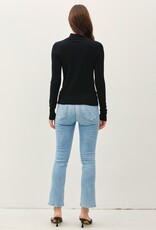 The Kelli Mock Neck Sweater, Black