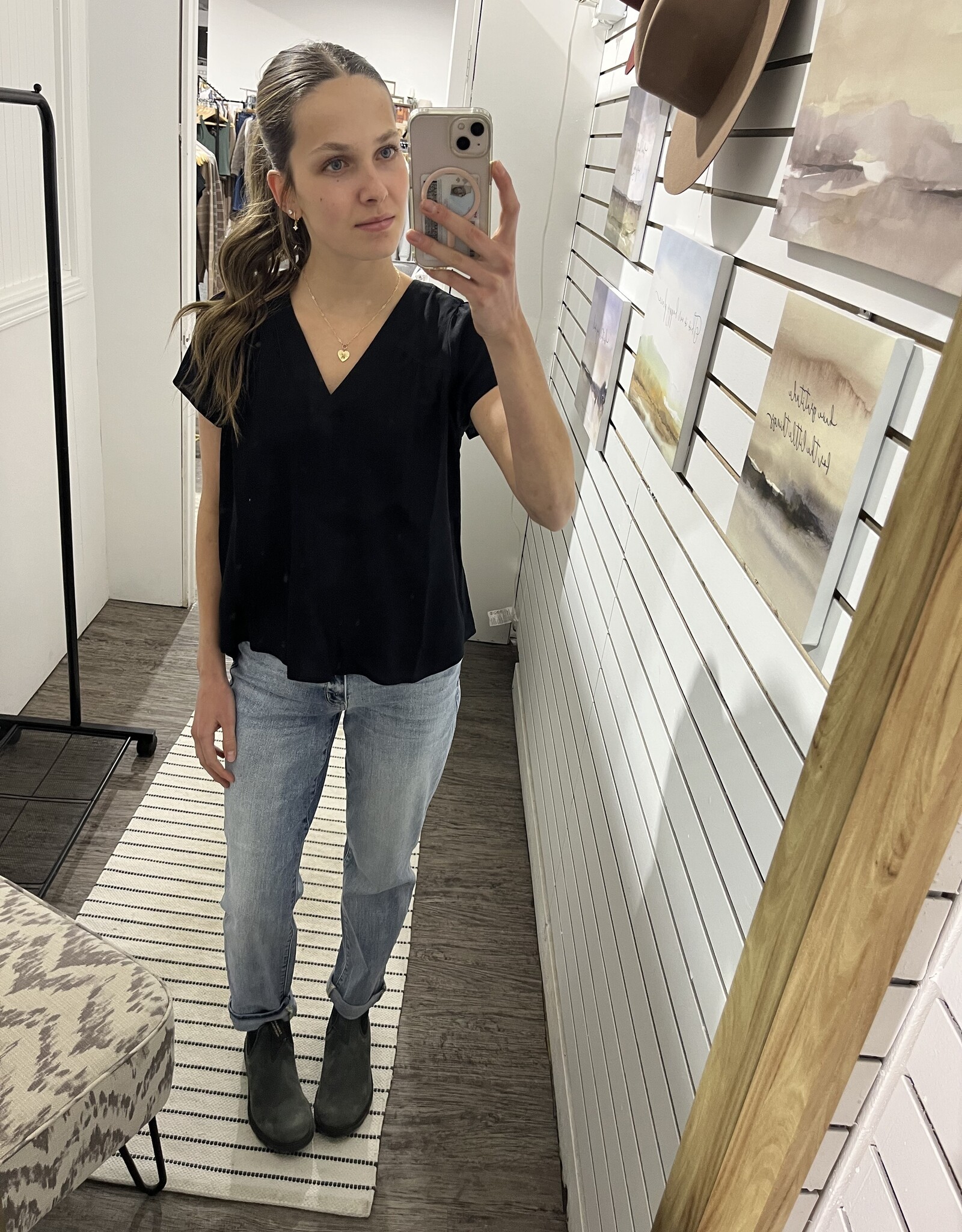 The Amy Cap Sleeve Blouse