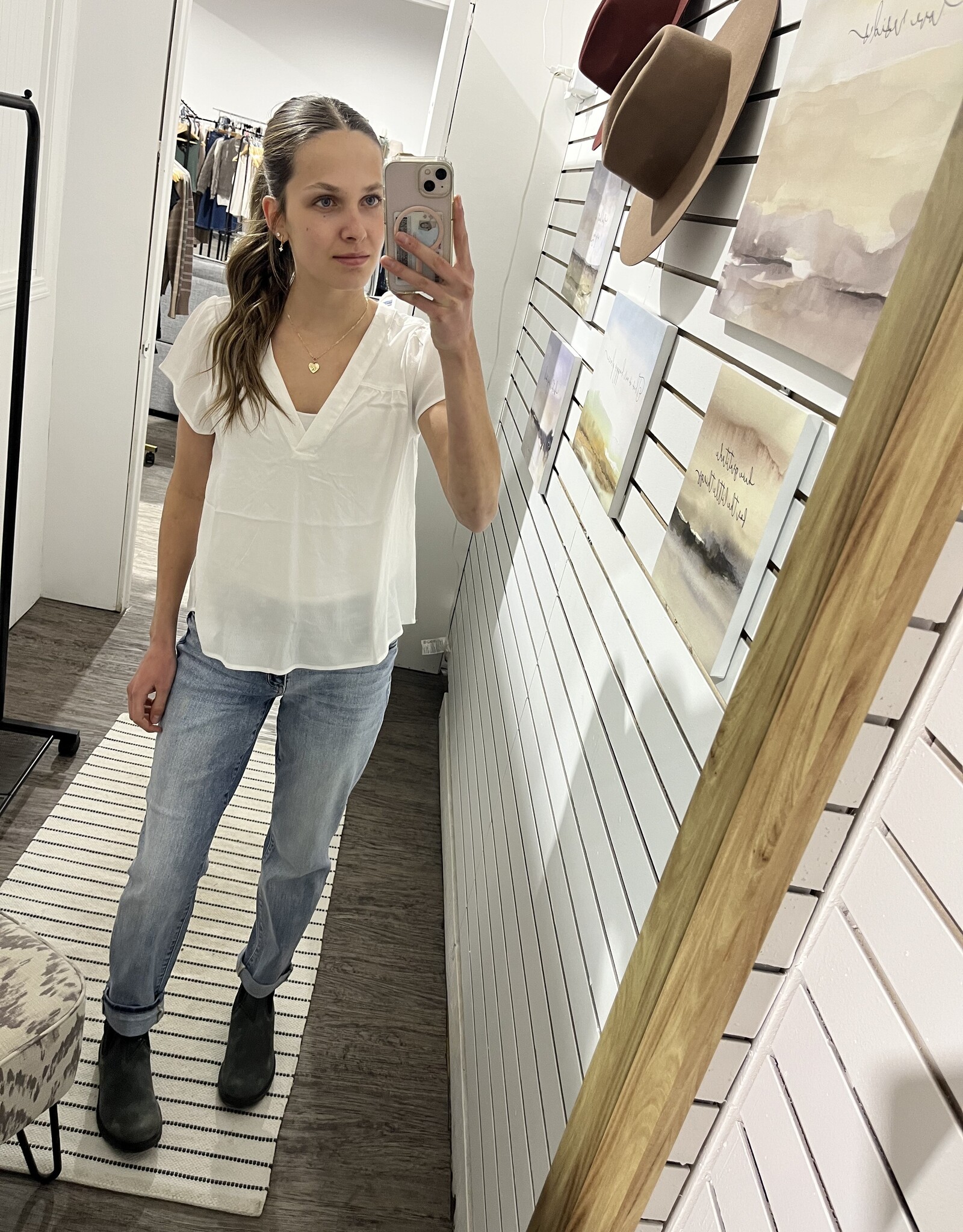 The Amy Cap Sleeve Blouse