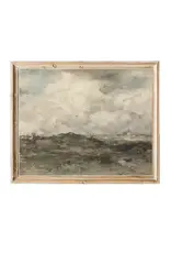 Pink Lemon Decor Vintage Art Print, 8x10-Cloudy Skies