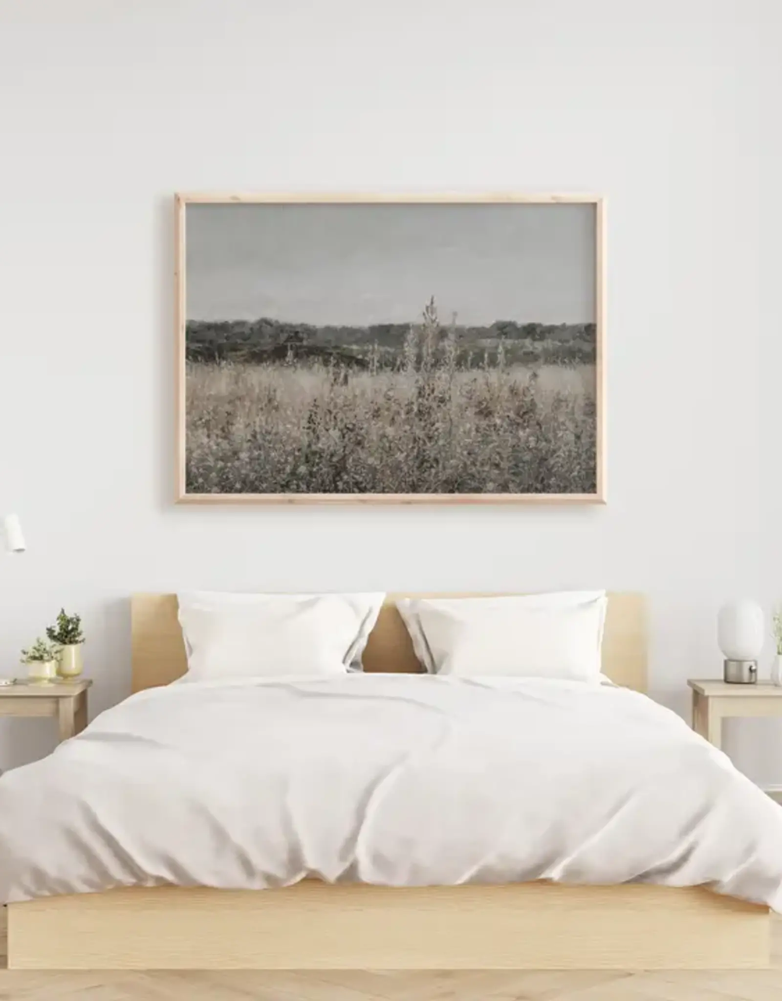 Pink Lemon Decor Vintage Art Print, 8x10-Wildflower Fields