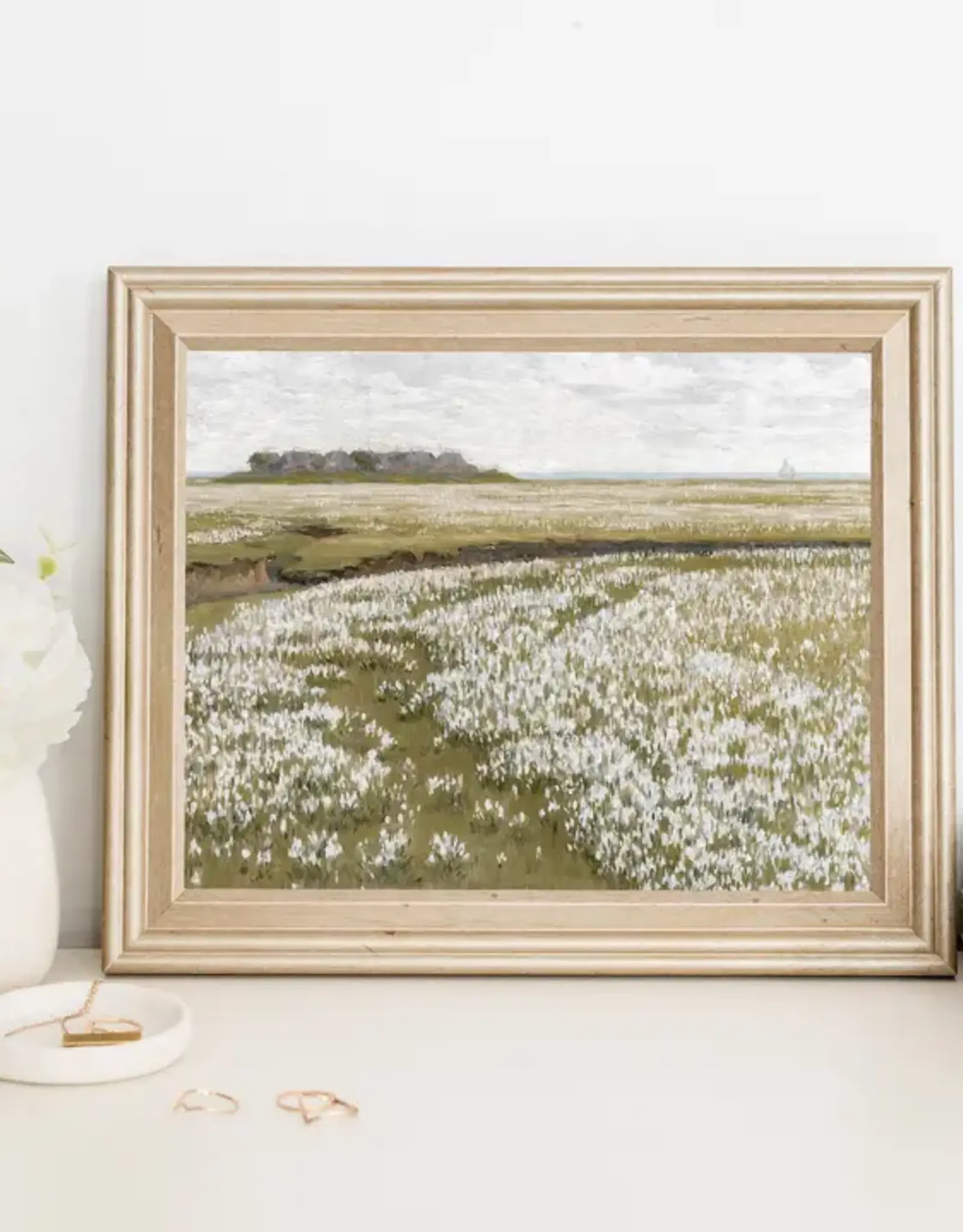 Pink Lemon Decor Vintage Art Print, 11x14-Flowers