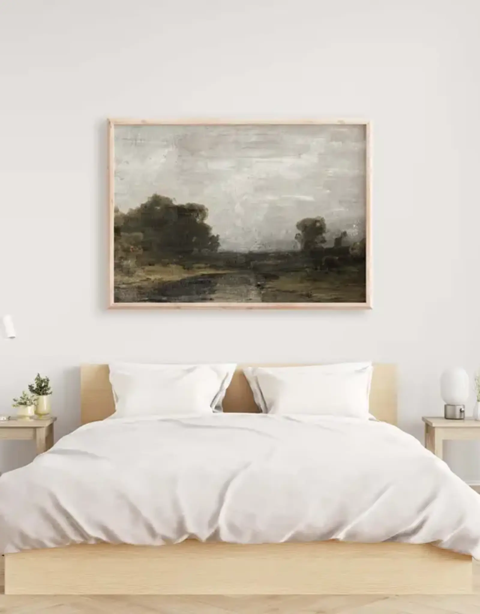 Pink Lemon Decor Vintage Art Print, 11x14-Gray Skies