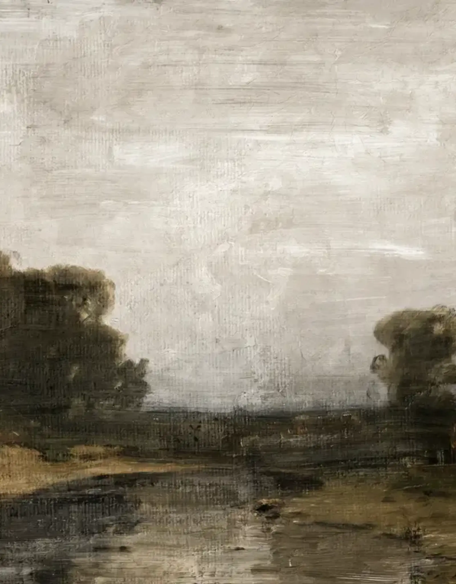 Pink Lemon Decor Vintage Art Print, 11x14-Gray Skies