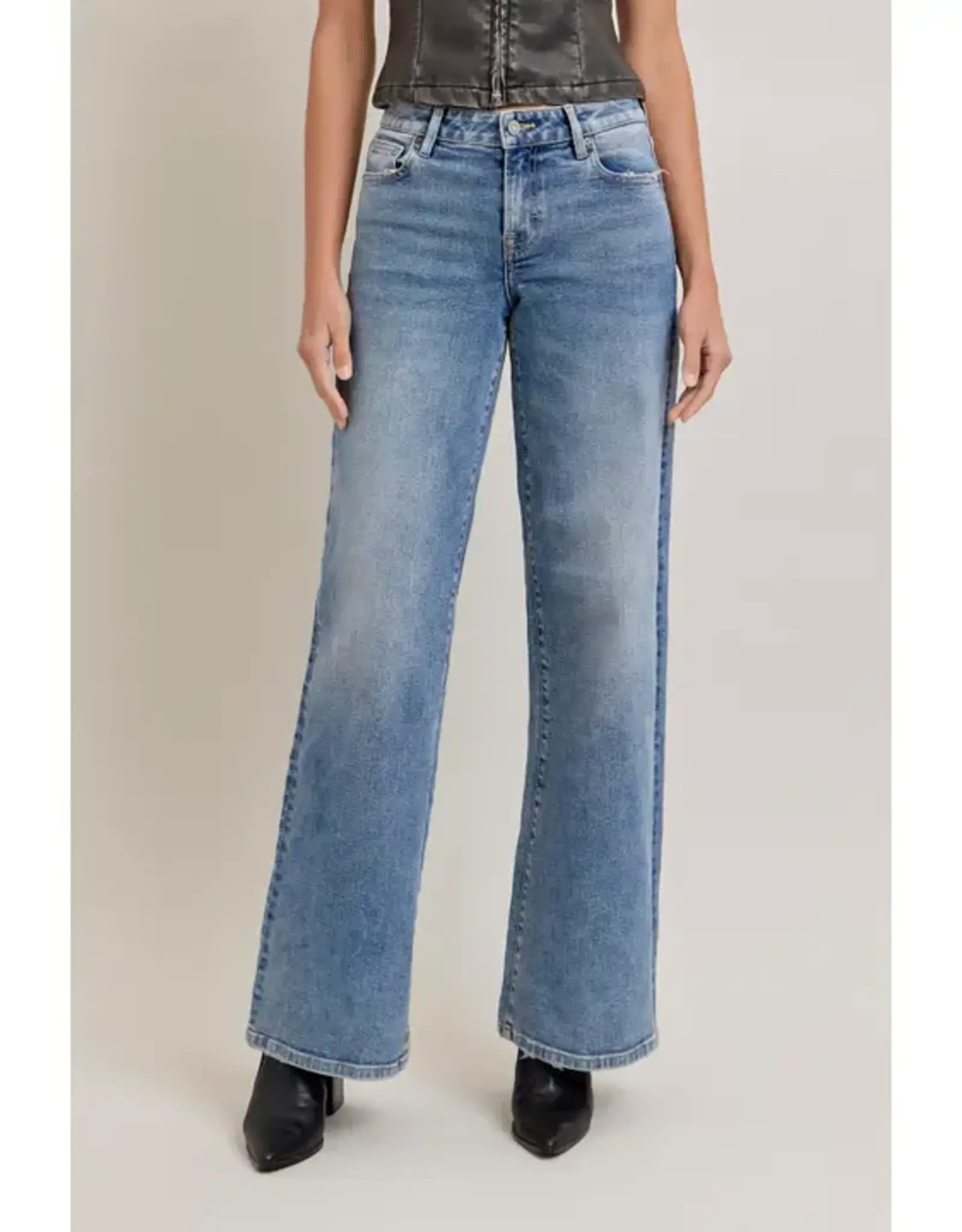 Hidden MW Mid Rise Wide Leg Jean