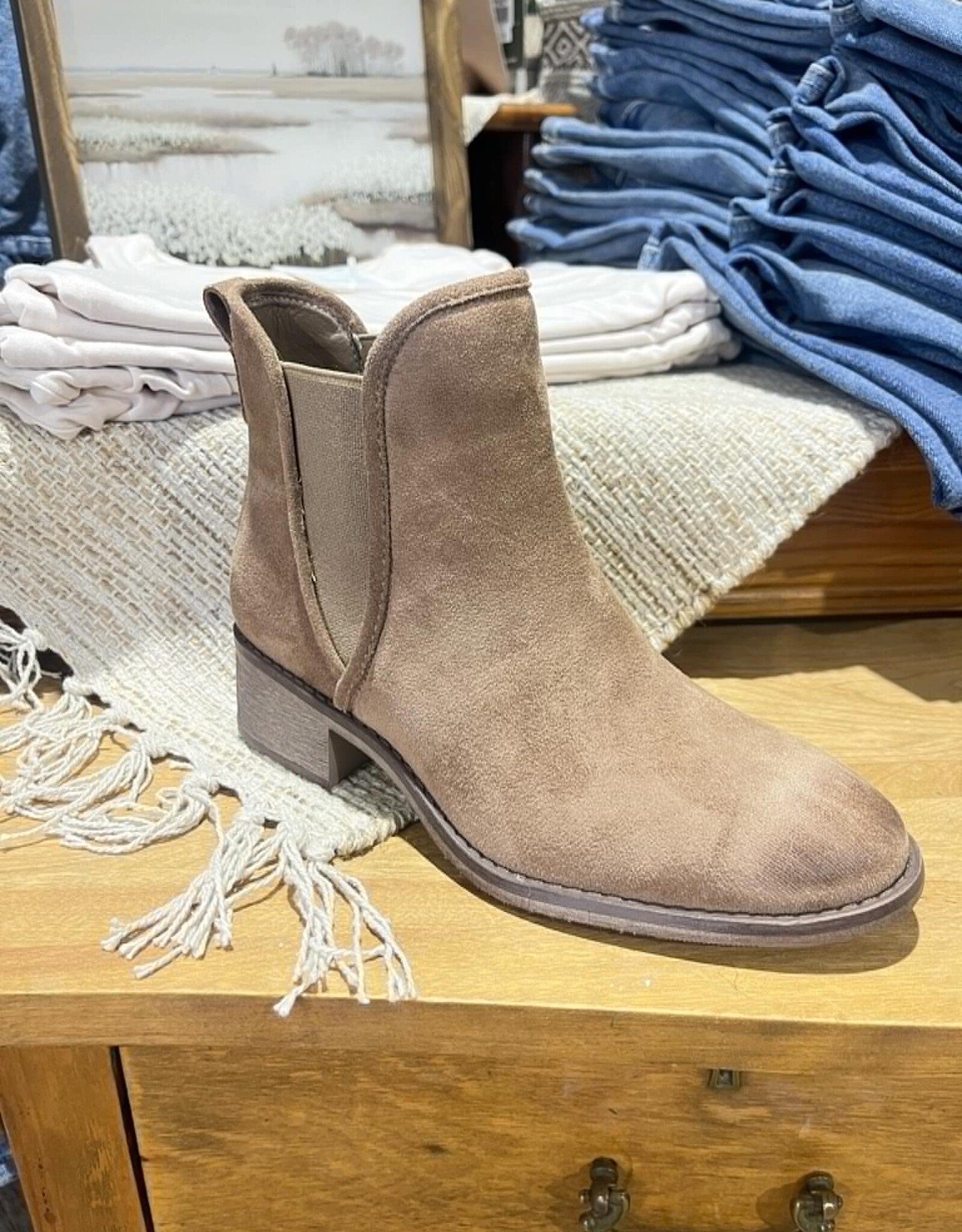 The Jasper Slip On Boot, Taupe