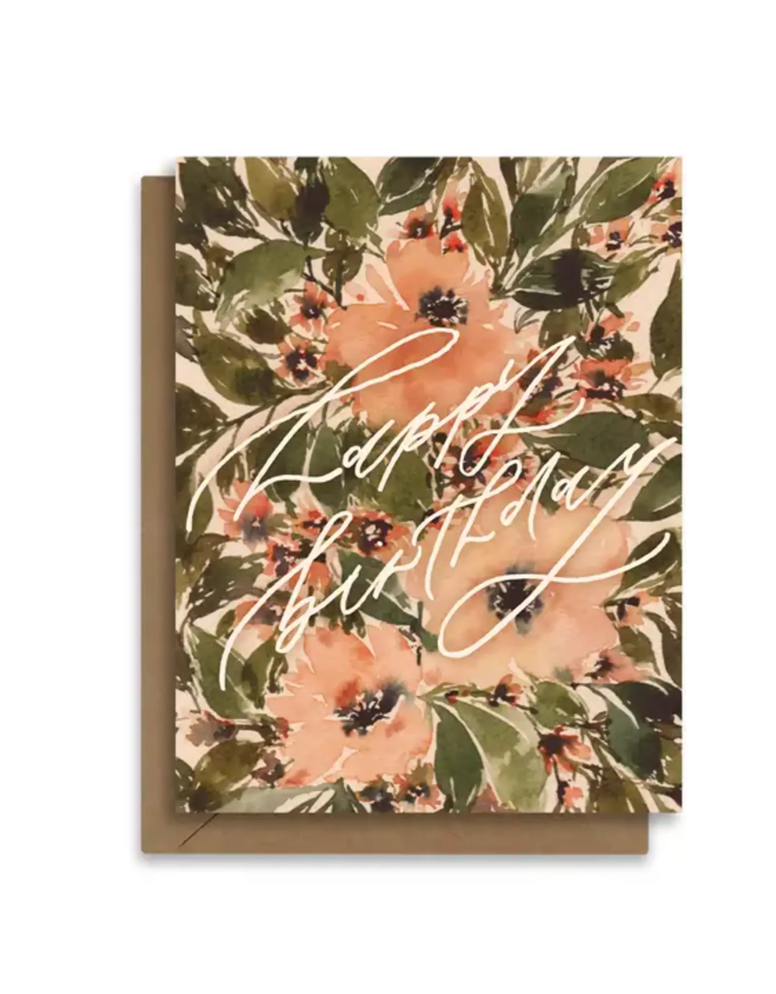 Paperbec Design Co Cards-Vintage Floral Happy Birthday