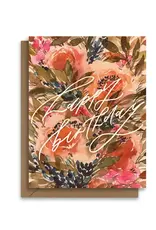 Paperbec Design Co Cards-Vintage Peonies Happy Birthday