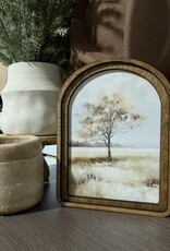 Redeemed Decor Arch Top Framed Art, Muted Tree