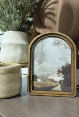 Redeemed Decor Arch Top Framed Art, Moody Country Side