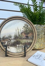 Redeemed Decor 8" Round Art, Farm Pond