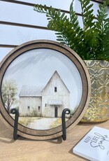 Redeemed Decor 8" Round Art, Barn