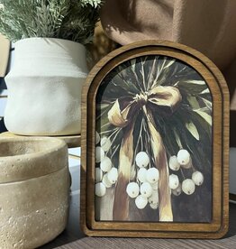 Redeemed Decor Arch Top Framed Art, Snowberries