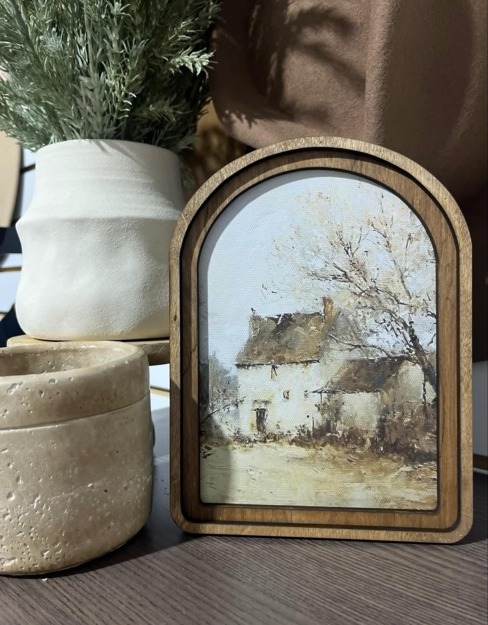 Redeemed Decor Arch Top Framed Art, Farmhouse