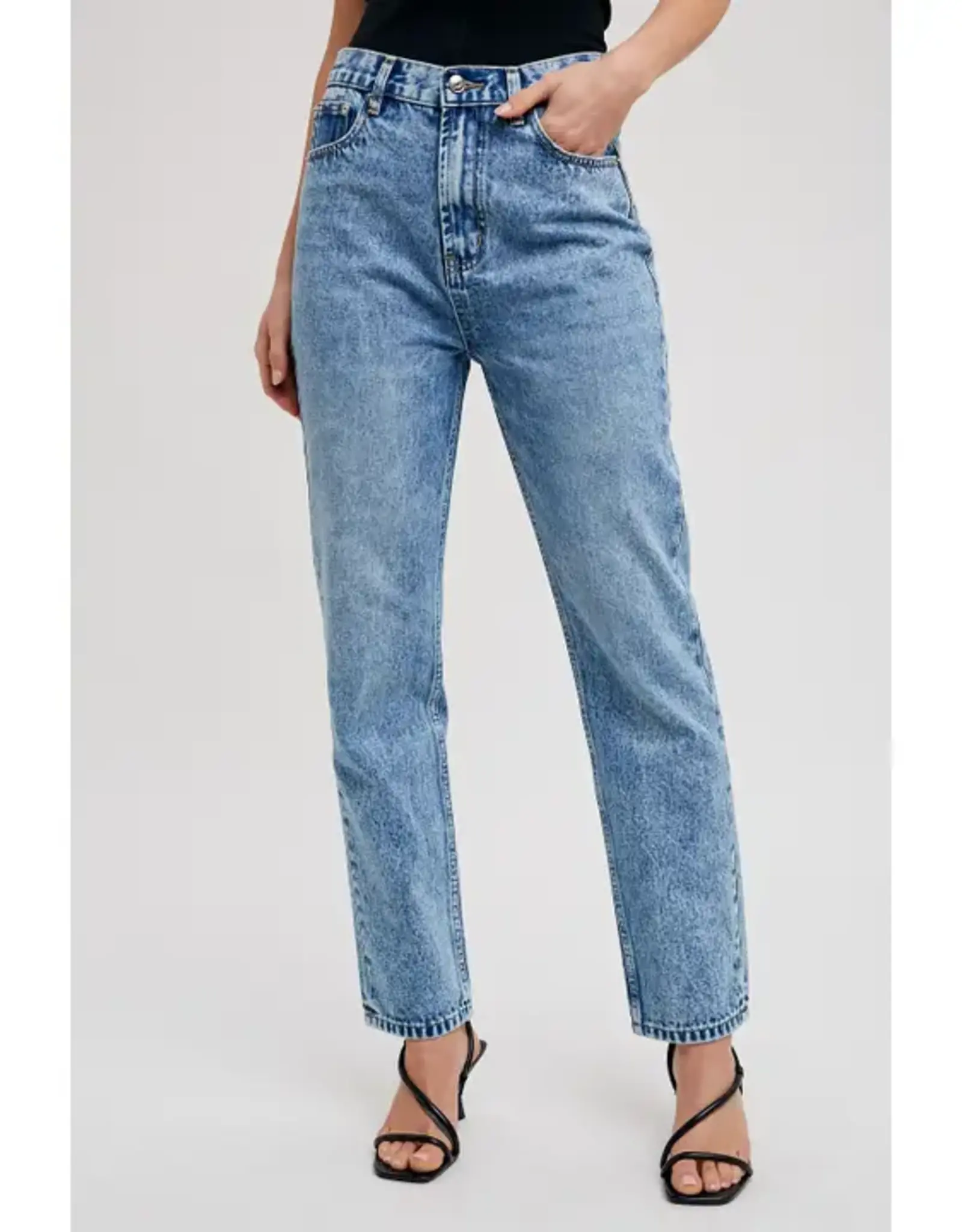 High Rise Straight Leg Jeans