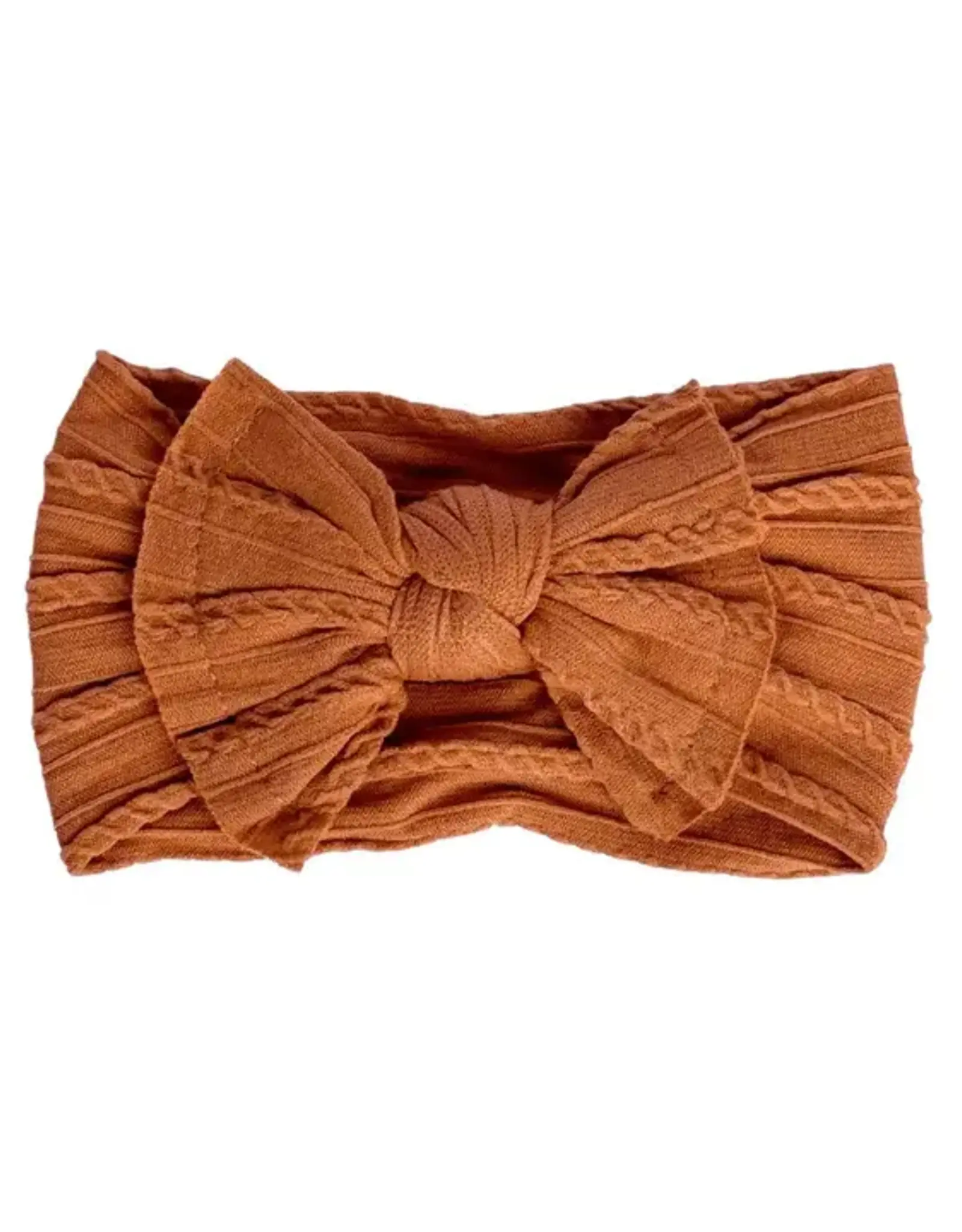 Bailey's Blossoms Solid Knit Headband, Camel
