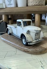 Tri W Antique Metal Truck, Cream