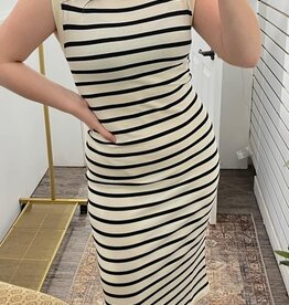 Striped Knit Shift Dress