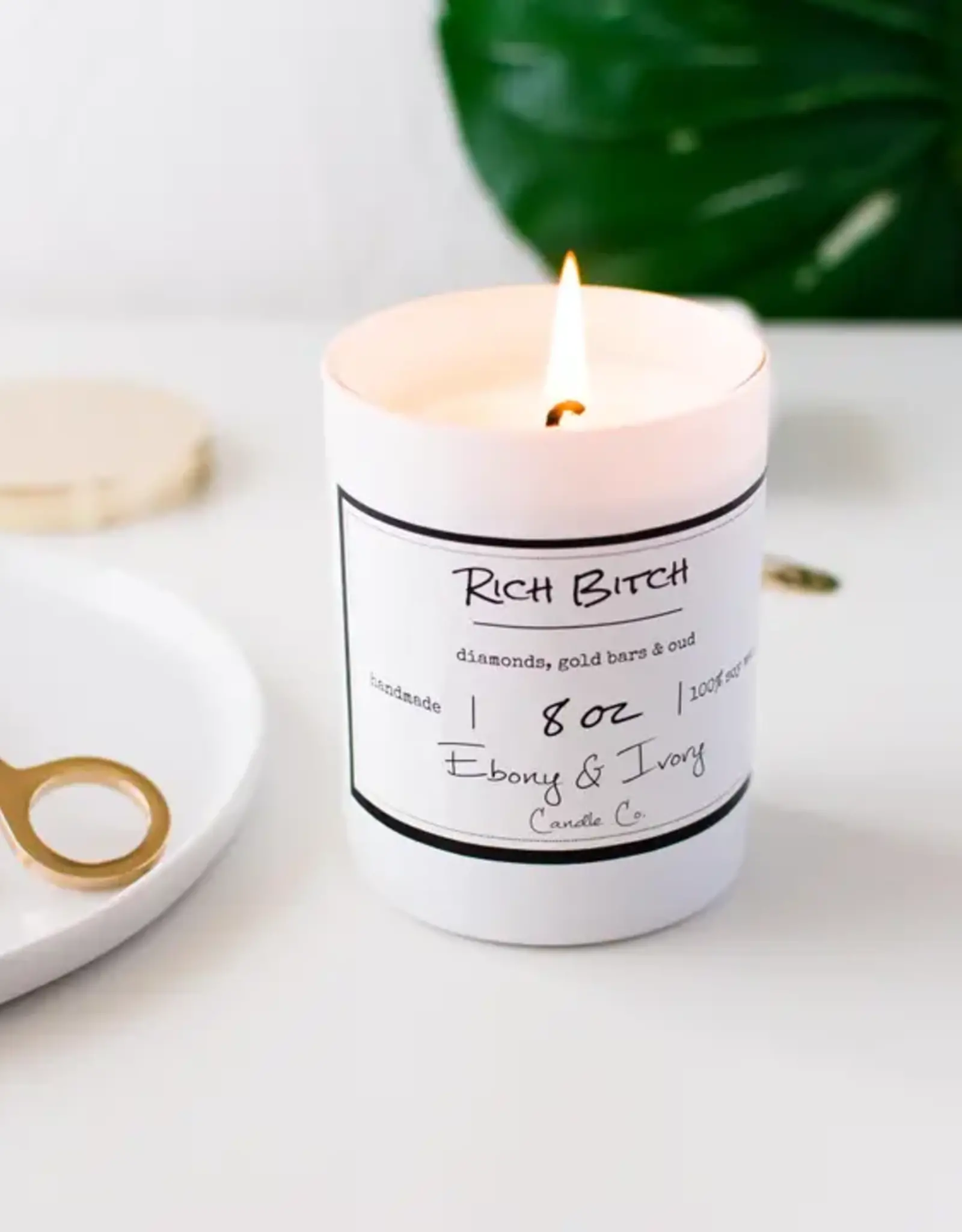Ebony & Ivory Rich Bitch 8oz Candle