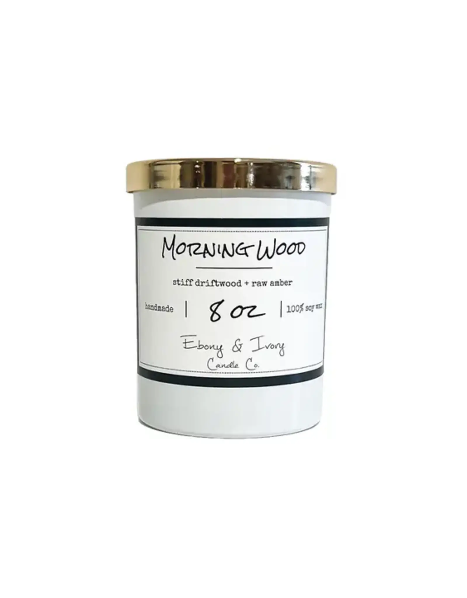 Ebony & Ivory Morning Wood 8oz Candle