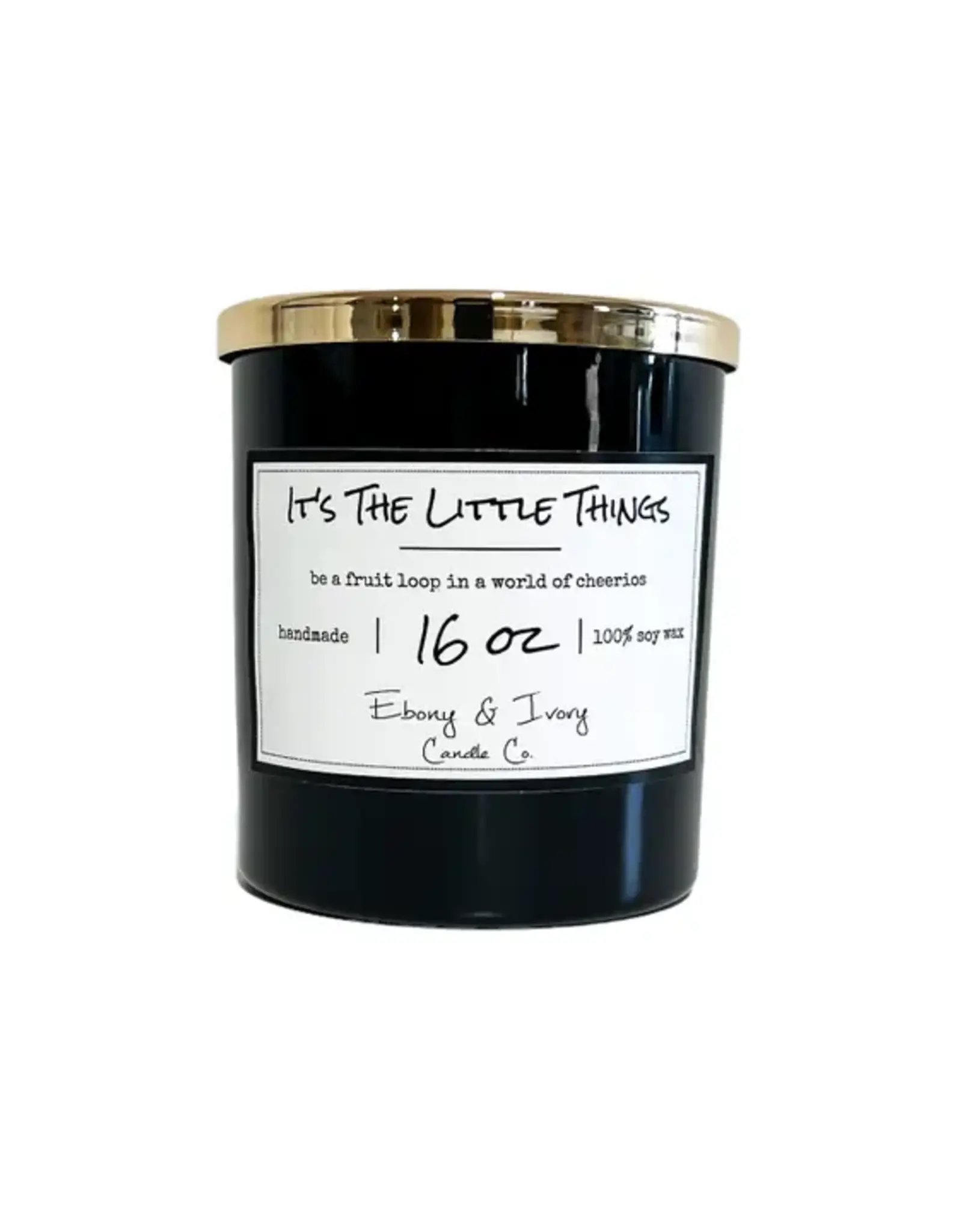 Ebony & Ivory It's The Little Things 16oz Candle