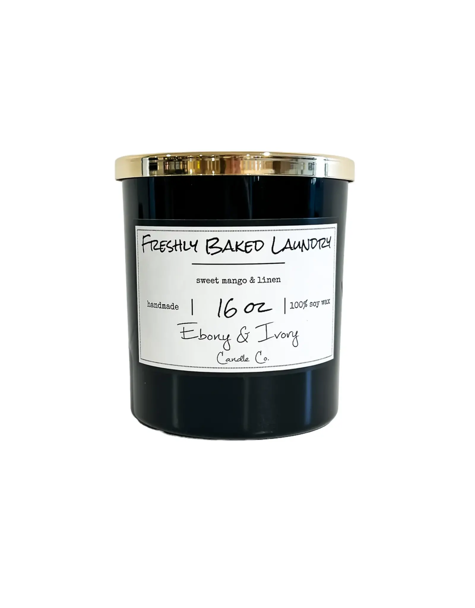 Ebony & Ivory Freshly Baked Laundry 16oz Candle