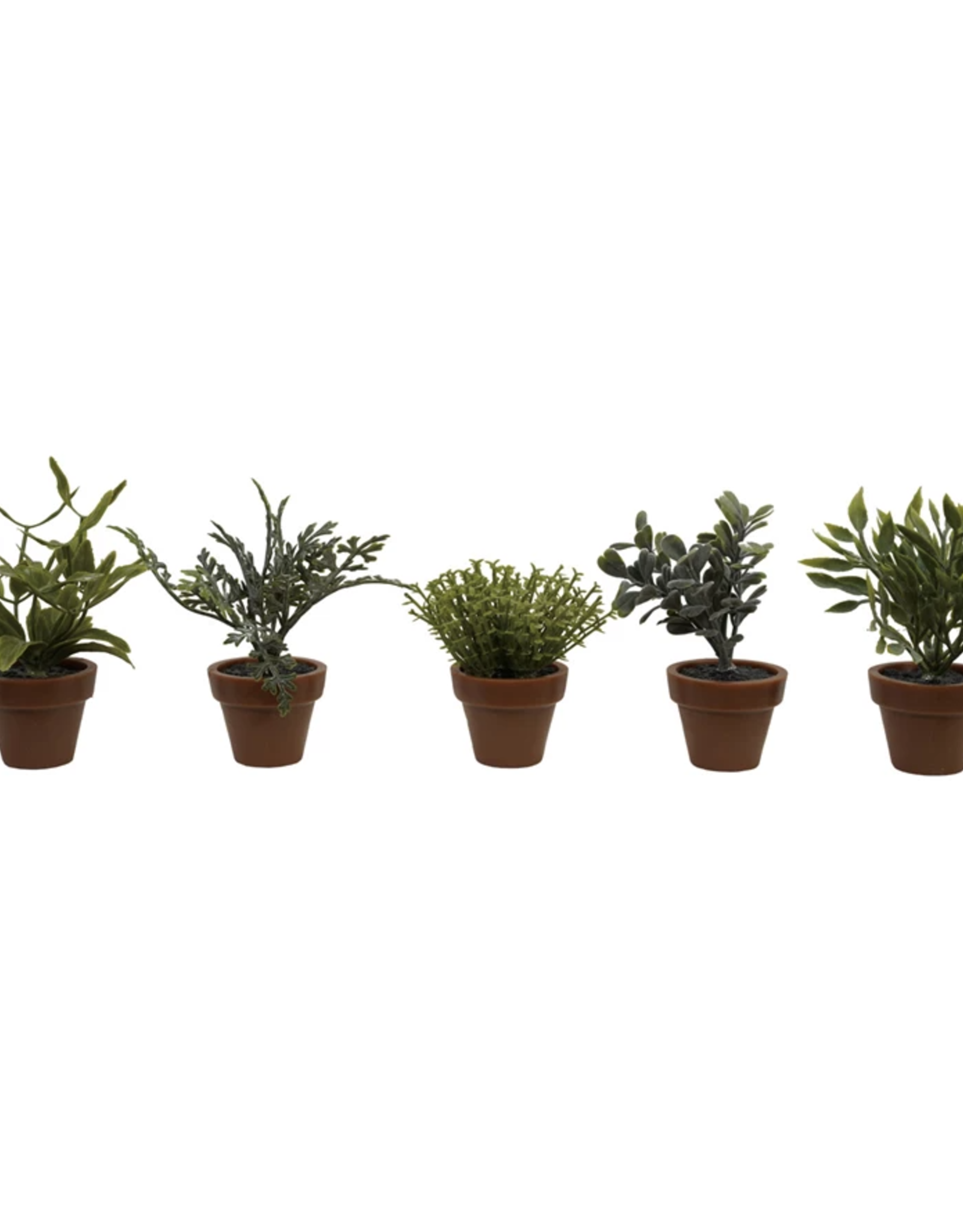 Creative Coop Mini Potted Plant, Asstd