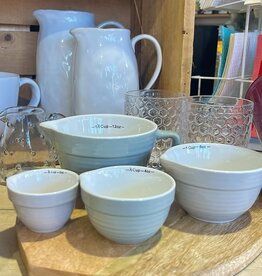 Creative Coop Stoneware Measuring Cups, Set of 4
