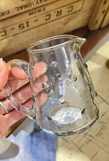 Creative Coop Glass Hobnail Creamer